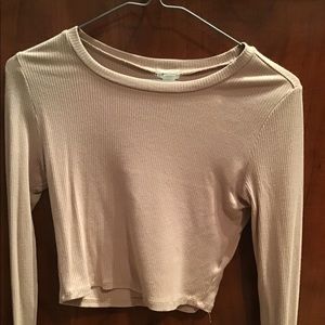 Long sleeve crop top